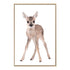 Featuring the Animal Baby Deer photo art print, available in an unframed poster print, stretched canvas or with a timber frame.