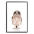 Featuring the adorable animal Baby Owl photo art print, available in an unframed poster print, stretched canvas or with a timber, white or black frame.