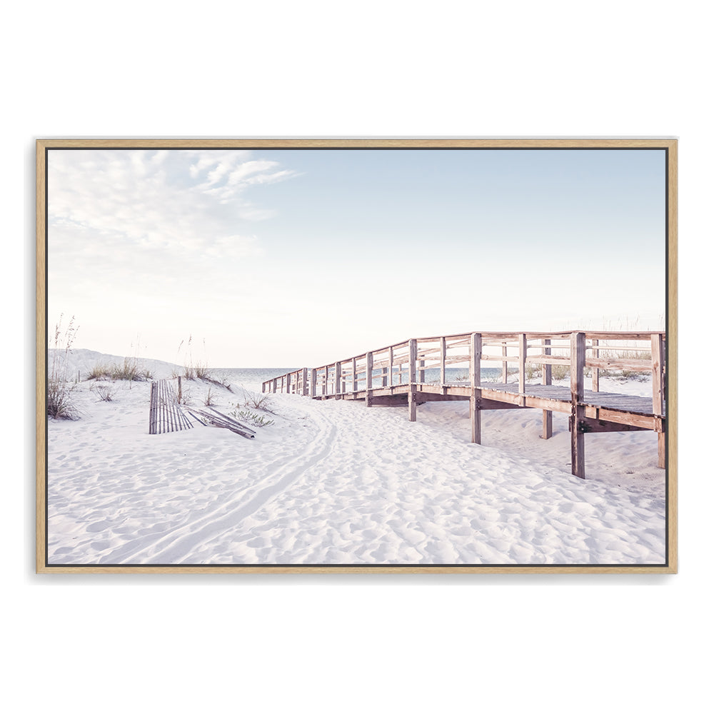 Beachside Boardwalk Wall Art Photograph Print or Canvas Framed Timber or Unframed by Beautiful Home Decor