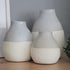 Diggle Vases and Plant Pot Planters available in White and Light Blue