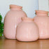 Beautiful Hand-made Bica Vases in Salmon Pink
