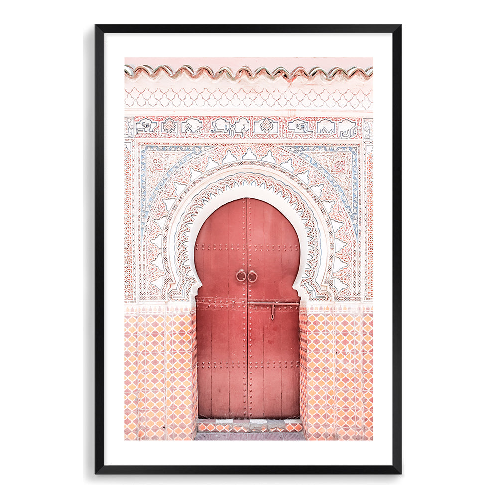Boho Moroccan Door Wall Art Photograph Print or Canvas Black Framed or Unframed by Beautiful Home Decor