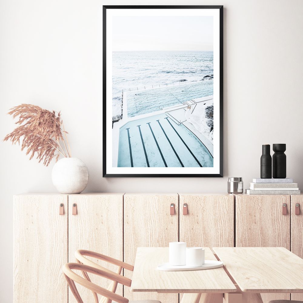 Bondi Beach Icebergs Pool Wall Art Photograph Print or Canvas Framed or Unframed for a Dining Room Wall by Beautiful Home Decor