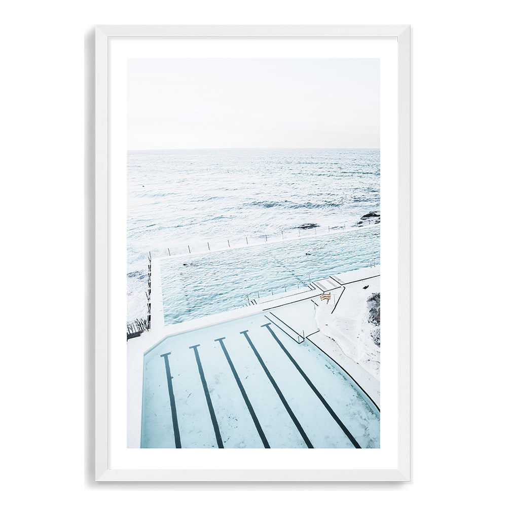 Bondi Beach Icebergs Pool Wall Art Photograph Print or Canvas White Framed or Unframed by Beautiful Home Decor