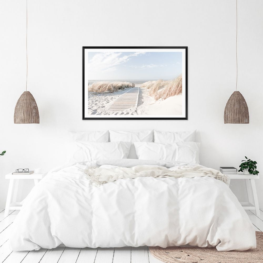 Coastal Escape Beach Boardwalk Wall Art Photograph Print or Canvas Framed or Unframed above bed Beautiful Home Decor