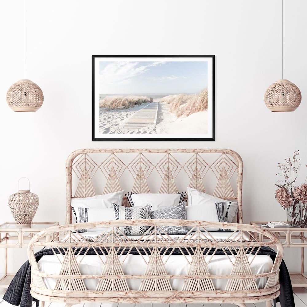 Coastal Escape Beach Boardwalk Wall Art Photograph Print or Canvas Framed or Unframed in Bedroom Beautiful Home Decor