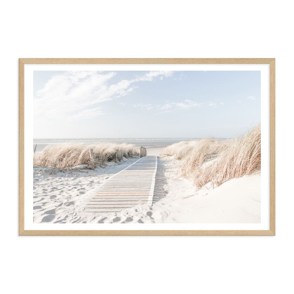 Coastal Escape Beach Boardwalk Wall Art Photograph Print or Canvas Timber Framed or Unframed Beautiful Home Decor
