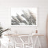 A coastal stretched canvas wall art print featuring pampas grass in neutral tones available with or without a frame.