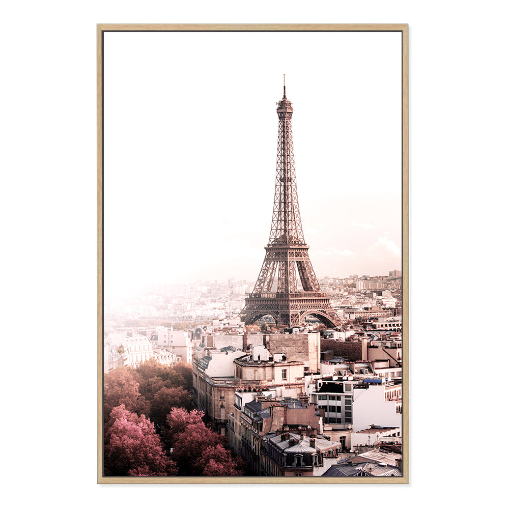 Eiffel Tower in Paris Wall Art Photograph Print or Canvas Framed in timber or Unframed Beautiful Home Decor