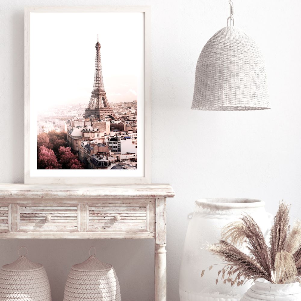 Eiffel Tower in Paris Wall Art Photograph Print or Canvas Framed or Unframed for hallyway empty walls Beautiful Home Decor