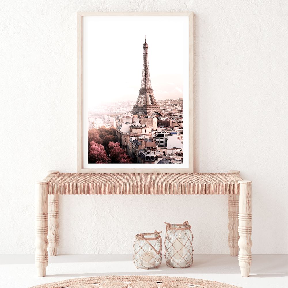 Eiffel Tower in Paris Wall Art Photograph Print or Canvas Framed or Unframed in hallway Beautiful Home Decor