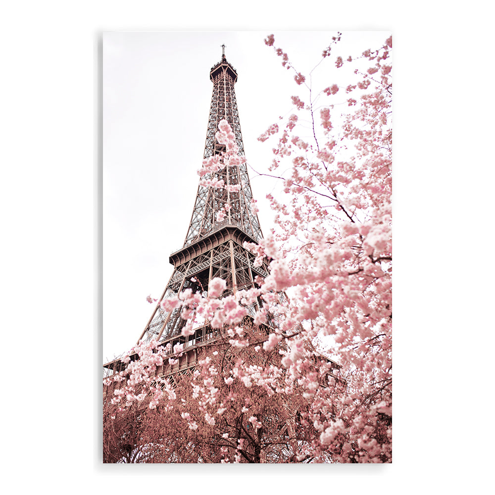 Eiffel Tower in Spring Wall Art Photograph Print or Canvas Framed or Unframed Beautiful Home Decor