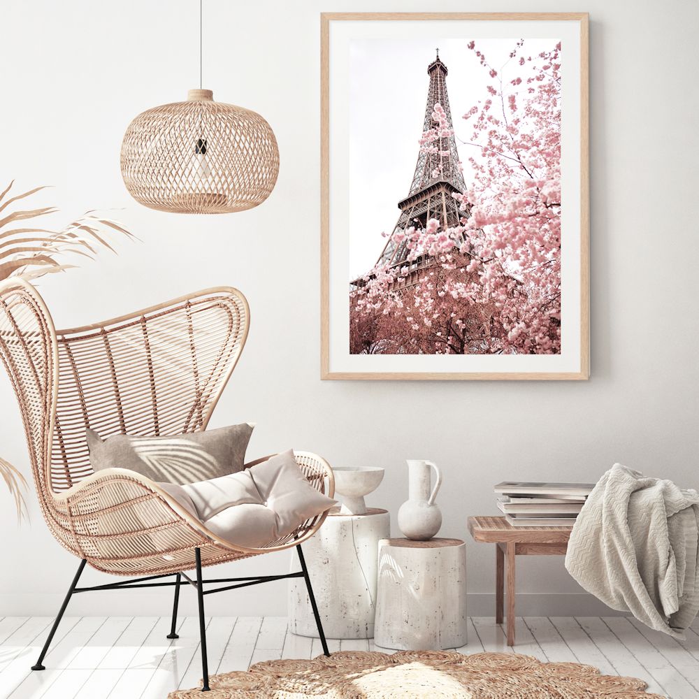 Eiffel Tower in Spring Wall Art Photograph Print or Canvas Framed or Unframed for your home Beautiful Home Decor
