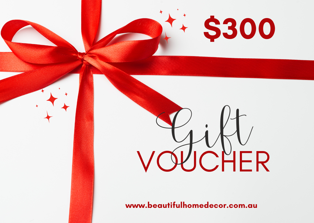 Gift Card Gifts Idea $300  at Beautiful Home Decor 