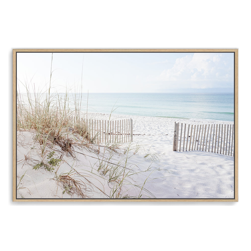 Hamptons Beachside with Dunes Grass Wall Art Photograph Print or Canvas Framed in timber or Unframed Beautiful Home Decor