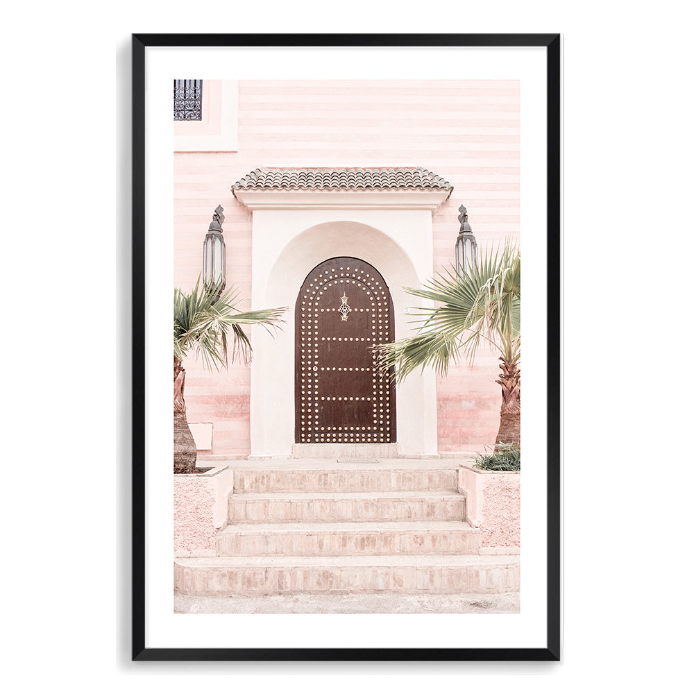 Marrakech Moroccan Temple Door Wall Art Photograph Print or Canvas Black Framed or Unframed Beautiful Home Decor