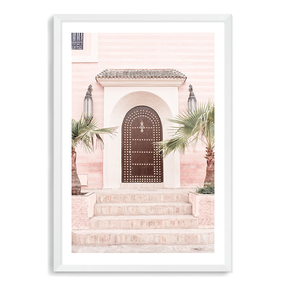 Marrakech Moroccan Temple Door Wall Art Photograph Print or Canvas white Framed or Unframed Beautiful Home Decor