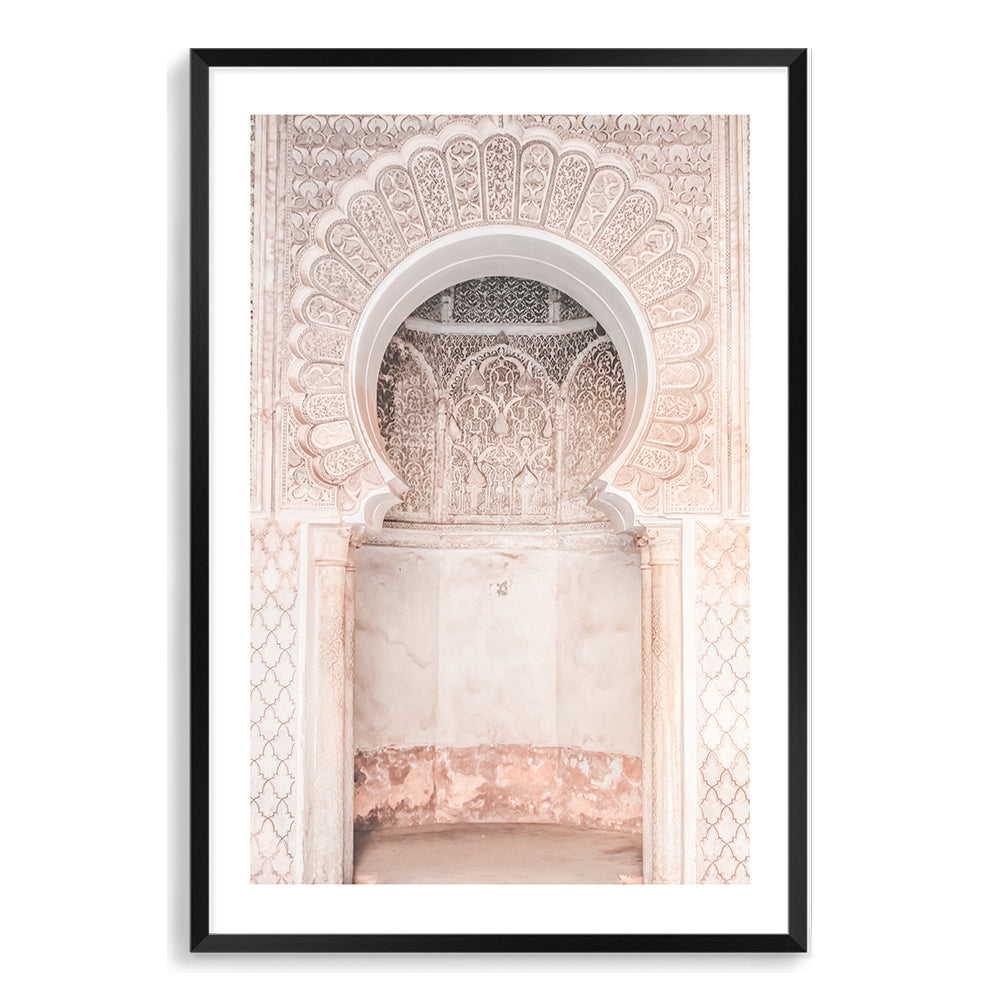 Moroccan Temple Archway Wall Art Photographic Print or Canvas Black Framed or Unframed by Beautiful Home Decor