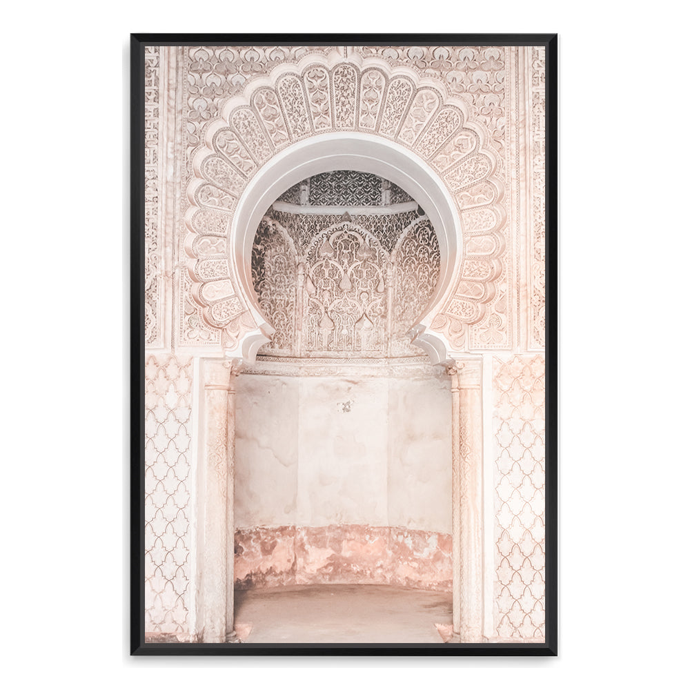 Moroccan Temple Archway Wall Art Photographic Print or Canvas Framed in Black or Unframed by Beautiful Home Decor