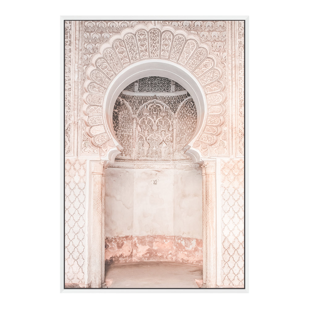Moroccan Temple Archway Wall Art Photographic Print or Canvas Framed in white or Unframed by Beautiful Home Decor