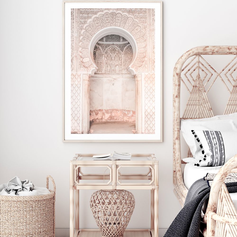 Moroccan Temple Archway Wall Art Photographic Print or Canvas Framed or Unframed by Beautiful Home Decor for your bedroom