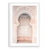 Moroccan Temple Archway Wall Art Photographic Print or Canvas White Framed or Unframed by Beautiful Home Decor