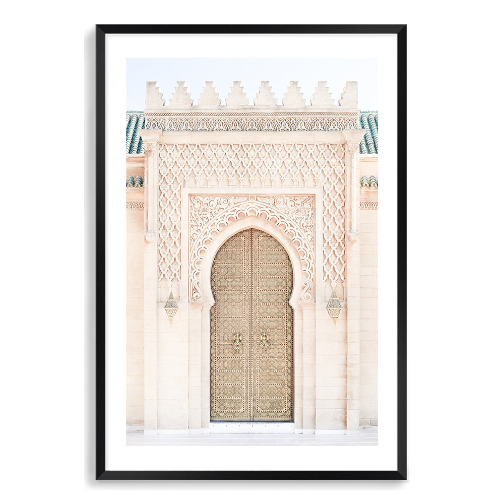 Moroccan Temple Door Wall Art Photograph Print or Canvas Black Framed or Unframed Beautiful Home Decor