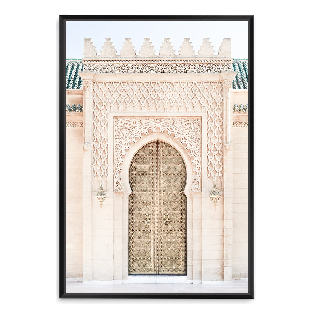 Moroccan Temple Door Wall Art Photograph Print or Canvas Framed in black or Unframed Beautiful Home Decor