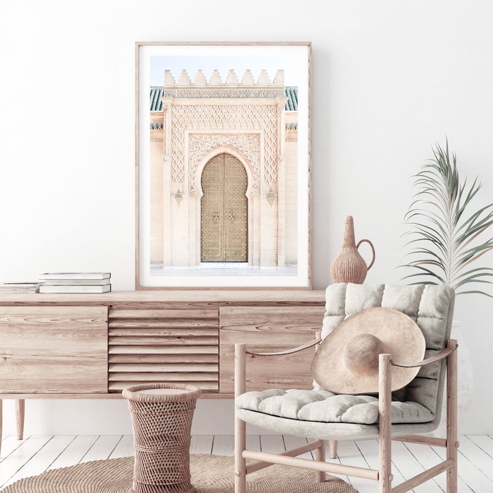Moroccan Temple Door Wall Art Photograph Print or Canvas Framed or Unframed Living Room Beautiful Home Decor