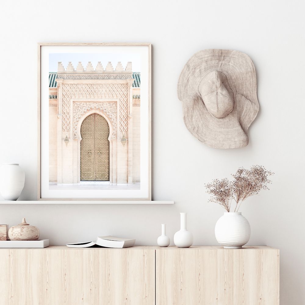 Moroccan Temple Door Wall Art Photograph Print or Canvas Framed or Unframed above hallway table Beautiful Home Decor