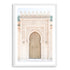 Moroccan Temple Door Wall Art Photograph Print or Canvas White Framed or Unframed Beautiful Home Decor