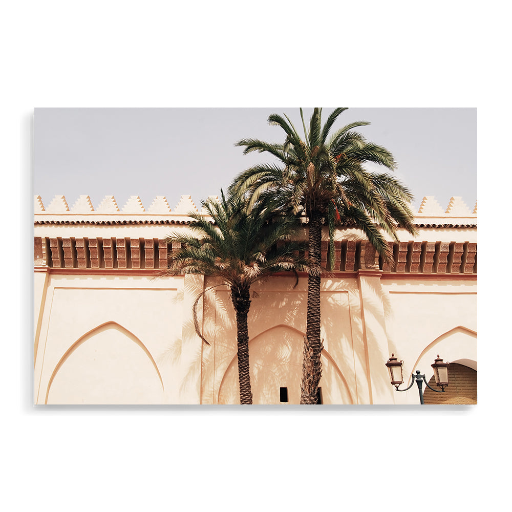 Moroccan Temple Palms Wall Art Photograph Print or Canvas Framed or Unframed Beautiful Home Decor