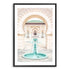 Moroccan Temple Water Feature Door Wall Art Photograph Print or Canvas Black Framed or Unframed Beautiful Home Decor
