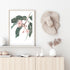 An unframed or framed nature inspired artwork of pink eucalyptus wild flowers and green leaves with a neutral background  of a native gum eucalyptus flower a wall art.