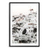 Oia Town in Santorini Greece Wall Art Photograph Print Canvas Picture Artwork Black Framed Unframed Beautiful Home Decor