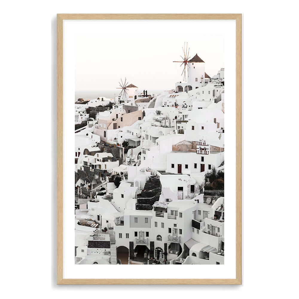 Oia Town in Santorini Greece Wall Art Photograph Print Canvas Picture Artwork Timber Framed Unframed Beautiful Home Decor