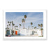 Palm Springs House with Trees Wall Art Photograph Print or Canvas white Framed or Unframed Beautiful Home Decor