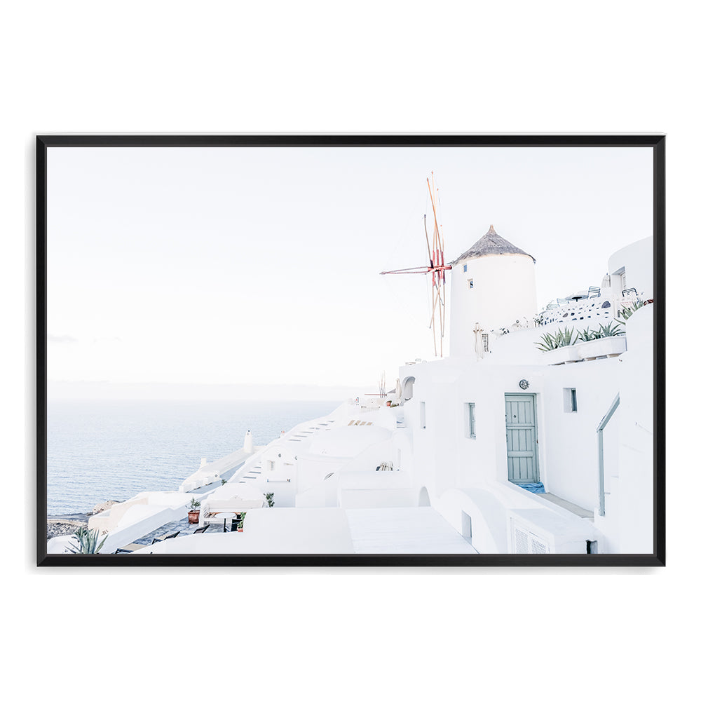 Santorini Greece Wall Art Photograph Print or Canvas Framed in black or Unframed Beautiful Home Decor