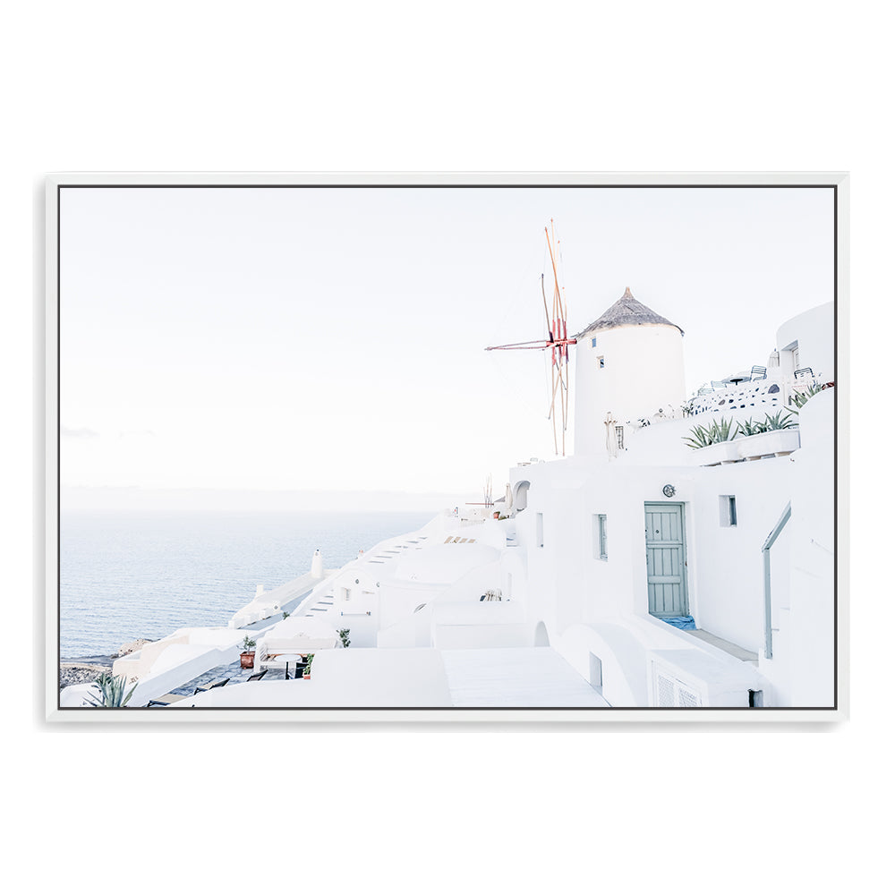 Santorini Greece Wall Art Photograph Print or Canvas Framed in white or Unframed Beautiful Home Decor