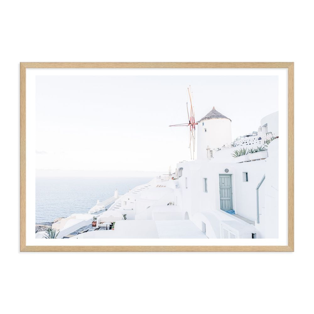 Santorini Greece Wall Art Photograph Print or Canvas Timber Framed or Unframed Beautiful Home Decor