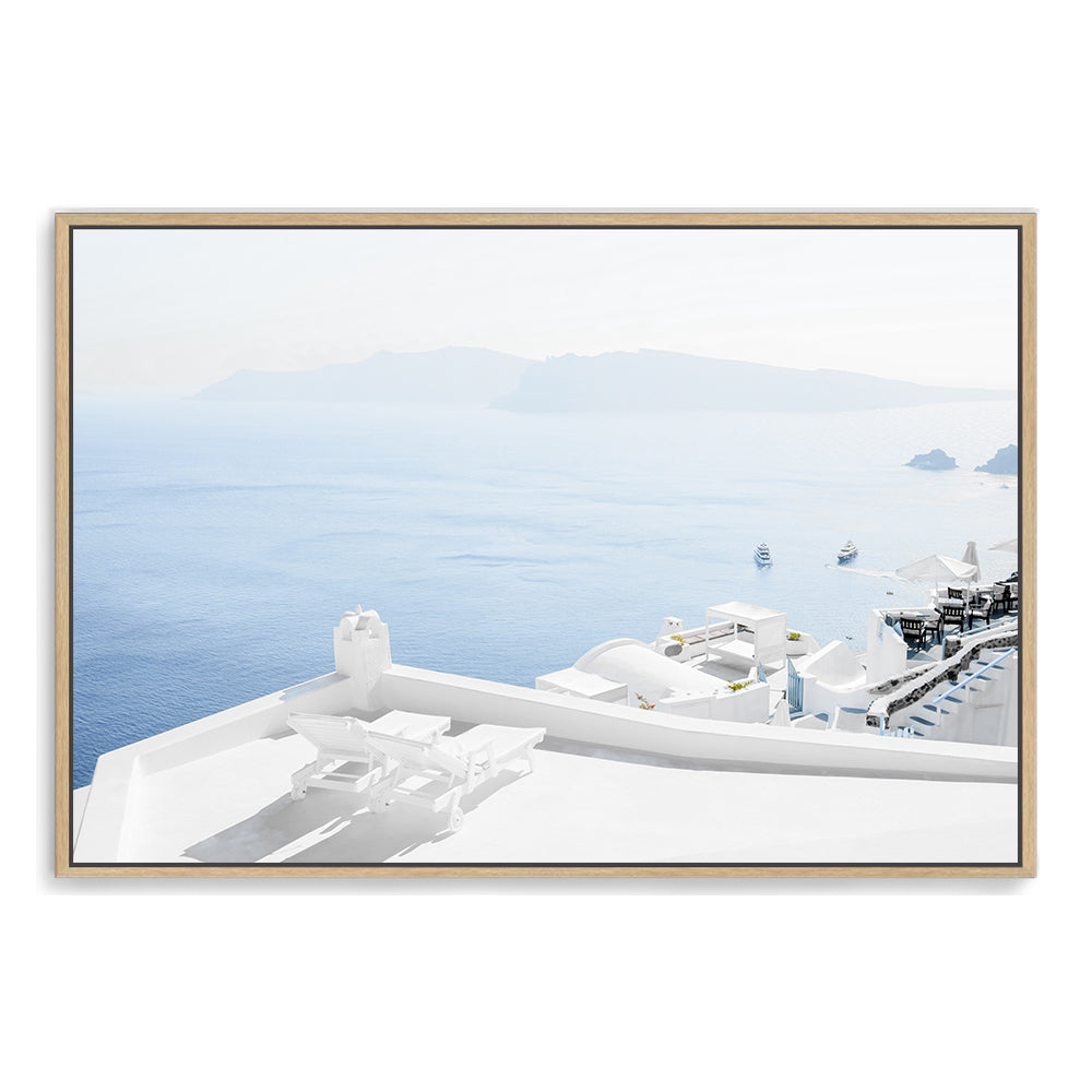 Sea View Santorini Greece Wall Art Photograph Print or Canvas Framed in timber or Unframed Beautiful Home Decor