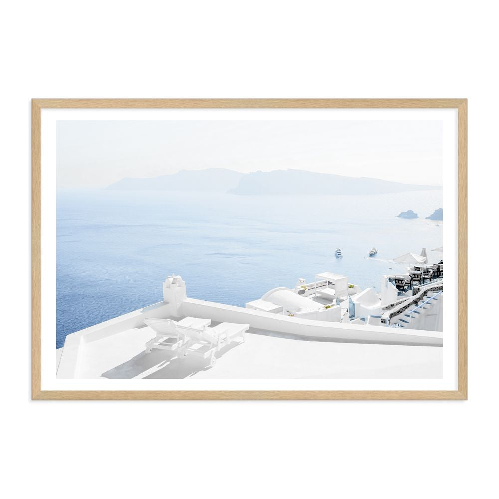 Sea View Santorini Greece Wall Art Photograph Print or Canvas Timber Framed or Unframed Beautiful Home Decor