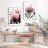 Style your home with a stunning set of 2 Australian Native Waratah Flowers Wall Art Prints,