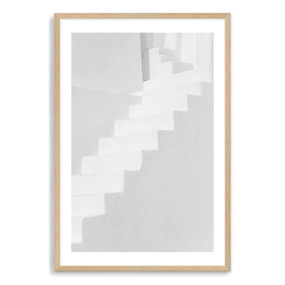Stairs in Santorini Greece Abstract Wall Art Photograph Print or Canvas Timber Framed or Unframed Beautiful Home Decor