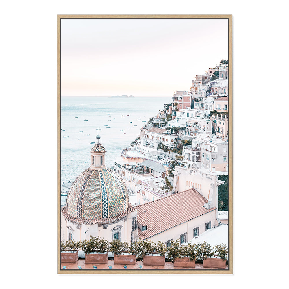 Sunset in Positano Amalfi Coast  Wall Art Photograph Print or Canvas Framed in timber or Unframed Beautiful Home Decor