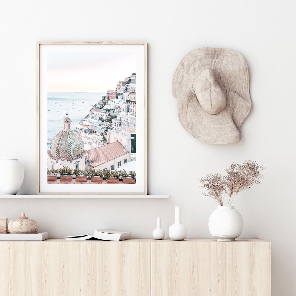 Sunset in Positano Amalfi Coast  Wall Art Photograph Print or Canvas Framed or Unframed for your home Beautiful Home Decor