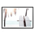 An artwork of two white surf boards under the palm trees with a tropical sunset available in canvas and art print.
