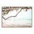 A photographic artwork of a beachside swing, available in canvas or print, framed or unframed.