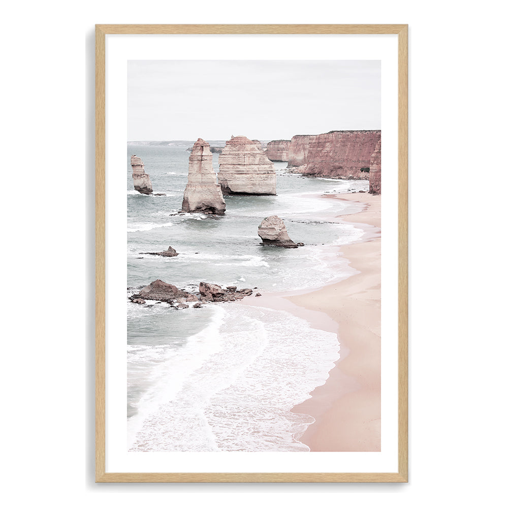 A stunning view of the Twelve Apostles B from the Great Ocean Road, this art print is available in art print and canvas. Artwork.