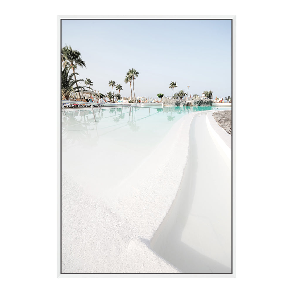 Tropical Island Beach Resort Wall Art Photograph Print or Canvas Framed in white or Unframed Beautiful Home Decor
